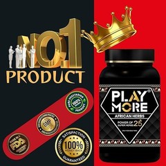 Play More African Herbs Powder | Men’s Herbal Vitality & Performance Wellness