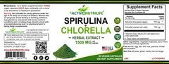 Spirulina powder + Chlorella powder 90 Vegan Capsules – Energy & Immune Booster