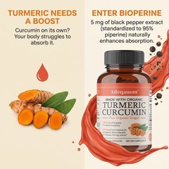 Turmeric Curcumin With Ginger & Black Pepper 580mg Vegan 30/60/120 Capsules