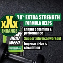 Natural Drive & Stamina Booster for Men – Horny Goat Weed for Energy & Performan