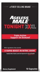 Ageless Male Tonight XXXL Suplemento de Refuerzo de Xido Nítrico, 36 Cápsulas
