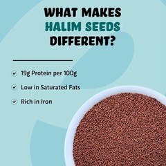 NeutraVed Halim Seeds: 350g Aliv Superfood for Hair Growth & Immunity Booster