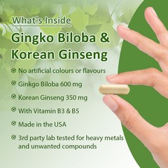 Brain Health Capsules Improve Cognitive Promotes Circulation Energy 30-120 Pills