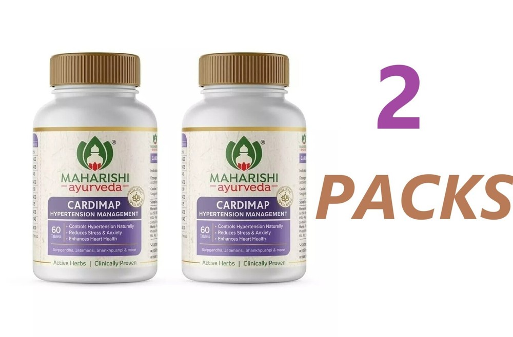 Maharishi Ayurveda Cardimap 60 days Pack 60 Tablets X Pack of 2 | Free Shipping