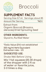 HerbEra Broccoli Alcohol-FREE Tincture, (Bao Zi Gan Lan, Brassica Oleracea)