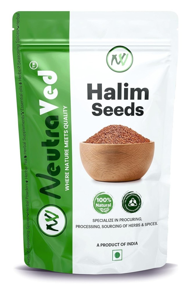 NeutraVed Halim Seeds: 350g Aliv Superfood for Hair Growth & Immunity Booster