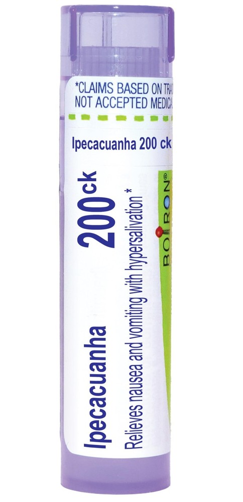 Boiron Ipecacuanha 200Ck Homeopathic Medicine for 80 Count (Pack of 1), White