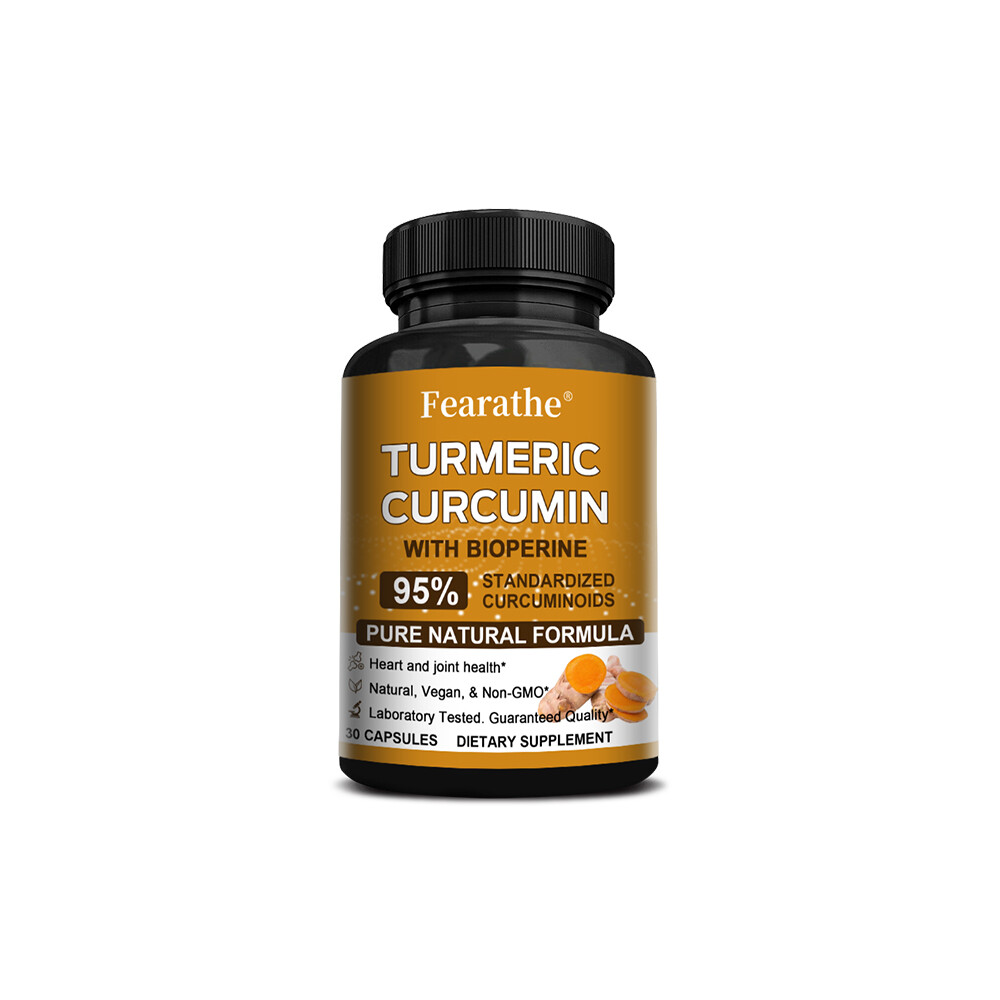Turmeric With 95% Standardized Curcuminoids 1200mg High Absorption 30/60/120Caps