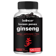 Korean Red Panax Ginseng Extract |30/60/120 Capsules | 1650mg High Dosage