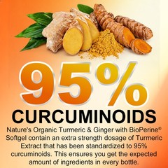Turmeric Curcumin Highest Potency 95% 1950mg with BioPerine Black Pepper Extract