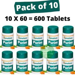10 X Himalaya Purim 600 Tabs For Skin Wellness Exp March 2026
