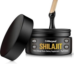 Lifecykel Shilajit Resin 15g: Wild-Harvested Mineral Supplement: 3rd-Party Test