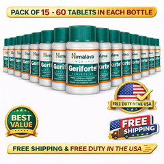 Himalaya Geriforte 60 Tabs x15 | Stress & Immunity Support | Exp 12/2028