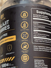 Effective Nutra Shilajit Gummies Sugar Free 90 count exp: 09/2026