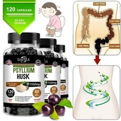 Psyllium Husk Capsules Help Defecation and Healthy Digestion