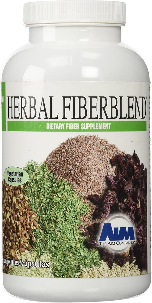 Aim Herbal Fiberblend 280 Vegan Capsules High Fiber Herbal Supplement 13 Oz