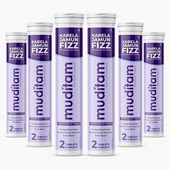 Muditam Ayurved Jamun Fizz | 120 Effervescent Tablet | 3 Month Pck Balance Sugar