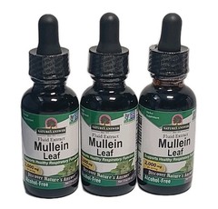 Nature’s Answer Mullein Leaf Extract 2000mg Alcohol Free 1oz• 3 PACK EXP : 03/29
