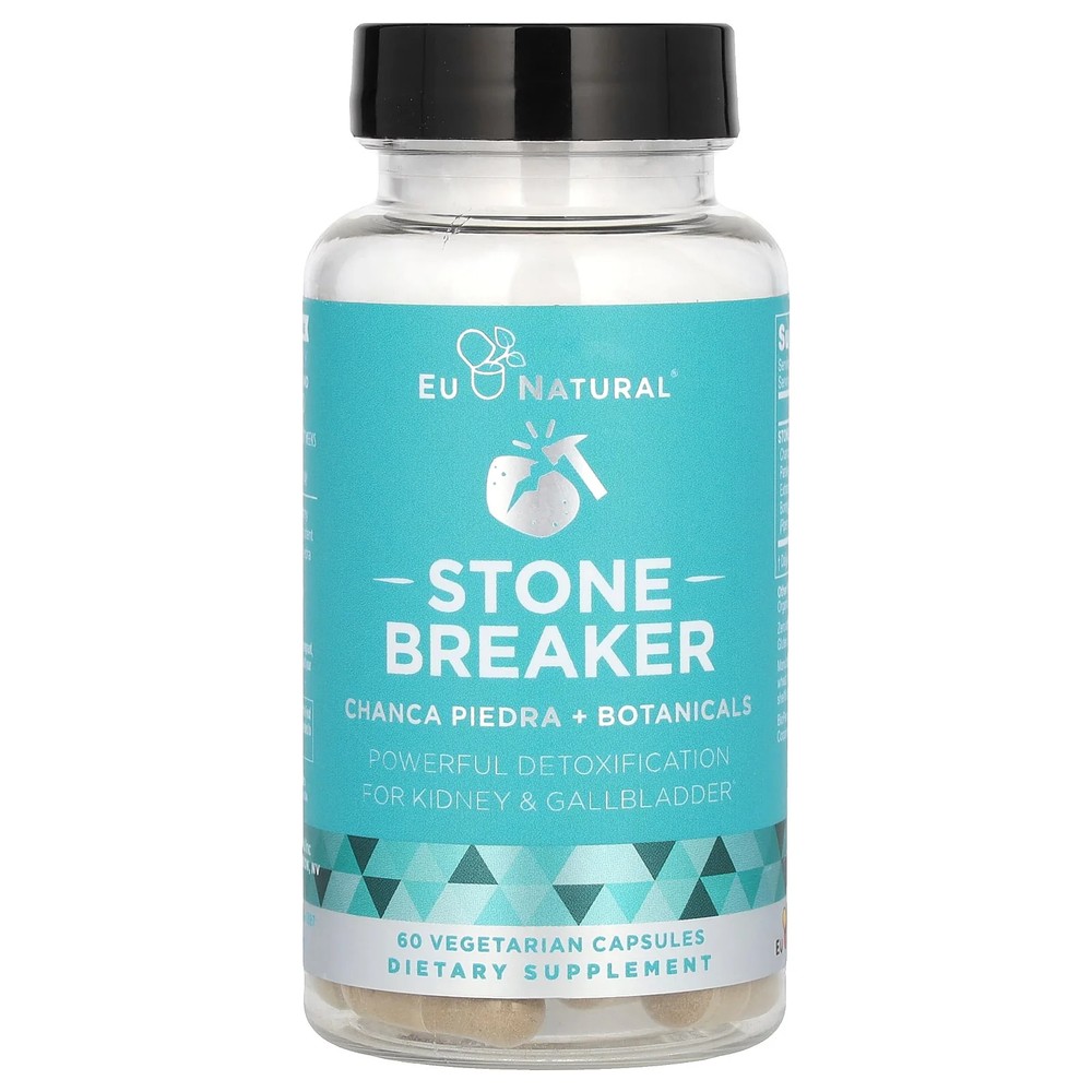 2 X Eu Natural, Stone Breaker, 60 Vegetarian Capsules