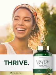 Olive Leaf Extract Capsules | 9000Mg | 100 Count | Non-Gmo, Gluten Free | High P