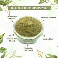Bhringraj Powder – For Hair & Scalp Treatment – PURE ORGANIC HERBAL BHRUNGRAJ