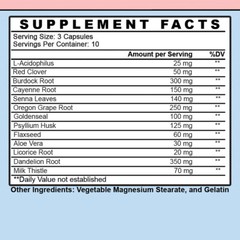 Angry Supplements Weight Loss Detox 10 Day Happy Colon Cleanse w/ Probiotics 1pk