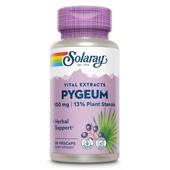Pygeum Bark Extract 100mg – Daily Prostate Support, 30 VegCaps, 13mg Plant Stero