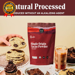 Chocolate Organic Cacao Powder Unsweetened Non-Alkalized Perfect for Baking
