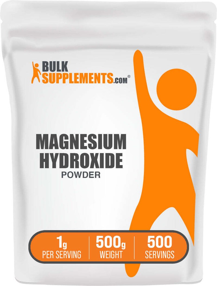 BulkSupplements Magnesium Hydroxide Powder – Digestion Aid – 1g Per Serving