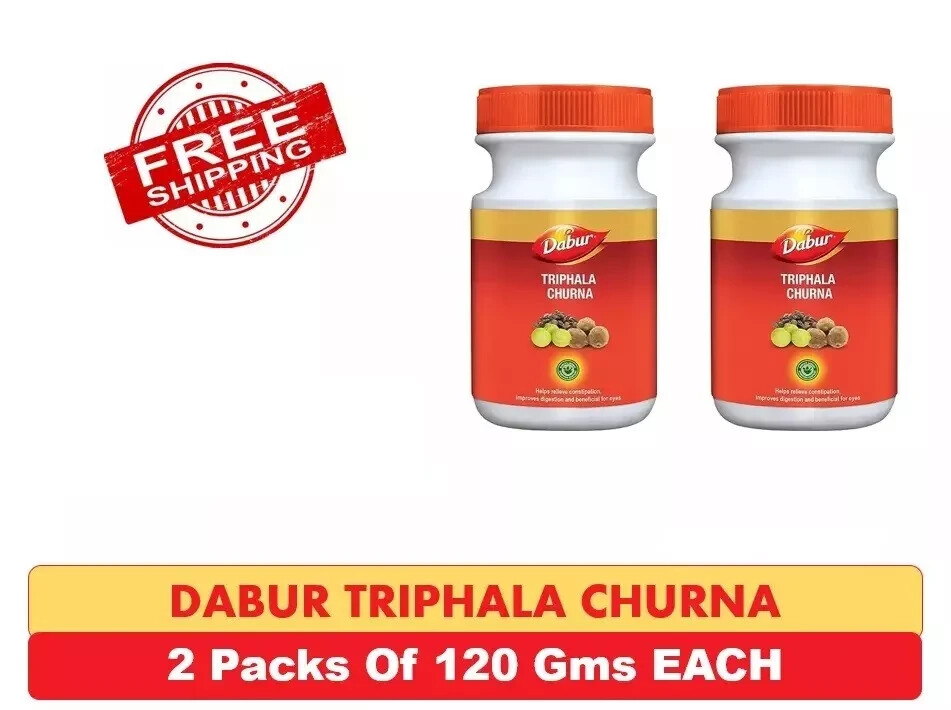 120g Dabur Triphala Churna Eases Constipation, Acidity & Gas | PACK OF 2