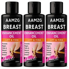 (PACK 3) AAMZG Herbal Breast Massage Oil – Natural Skin Estrogen Body Oil 100ml