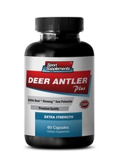 energy supplements – DEER ANTLER PLUS 550MG – muscle male Enhancement 1 Bottle