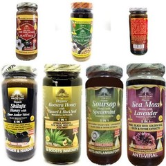 Black-Seed Neem Moringa Turmeric Zam-Zam, Mix Honey By Essential Palace 5 in 1