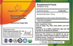 Resveratrol 98% Extract Powder Anti-aging Anti cholesterol & Anti-oxidant