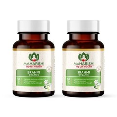 Maharishi Ayurveda Organic Brahmi 60 tabs each pack of 2 bottles 120 tabs ak