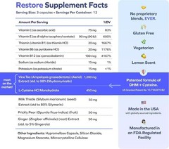 Support Your Liver 36 Doses Supplement Cheers Restore DHM+L-Cysteine
