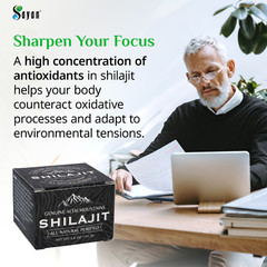 Pure Shilajit Resin 5 Month Supply Golden Grade Altai Mountains Russia