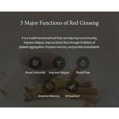 Kwan Jang Korean Red Ginseng Extract Balance 200g 6-Year Root Immune