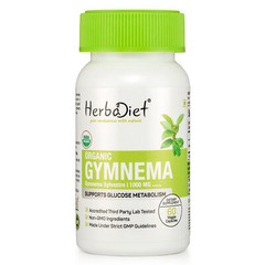 Organic Gymnema Sylvestre Capsules 500mg Blood Sugar Control Weight Loss Herbal