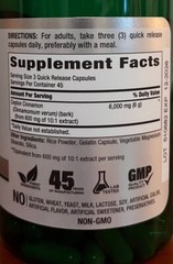 2X Ceylon Cinnamon 6000mg/2000mg Per Capsule 135 Quick Release Capsules