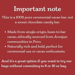 100% Pure Ceremonial Grade Cacao Bars | Wild Strains | Ethically Sourced | 3-Pac