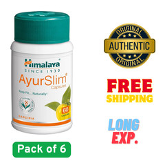 6X Himalaya AyurSlim 360 Capsules Herbal Weight Management Support Long Exp.