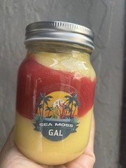 Jamaican Seamoss Gel 16oz Strawberry Mango Pineapple Ginger Flavored