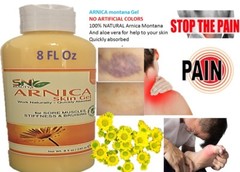 ARNICA MONTANA GEL 8 Oz NO colorants SUPPORT RELIEF BRUISES MUSCLE ACHES CREAM