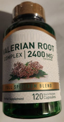 Valerian Root Extract 2400mg 120 Caps No Gluten or Soy/Non-GMO 1200mg per cap