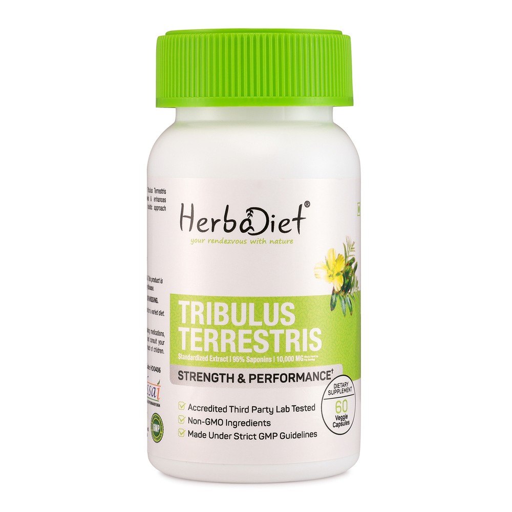 Tribulus Terrestris Extract Capsules (10000mg eq.) 95% Saponins Muscle Booster