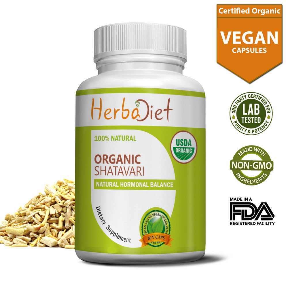 Shatavari Root Organic Capsule Ground Root Wild Asparagus Racemosus Women Health