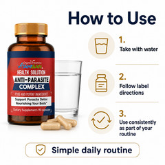 Parasite Cleanse & Detox Intestinal Herbal Dietary Capsule Pills Digestion 180 c