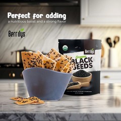 Berrilys Black Seeds – USDA Organic Nigella Sativa, Kalonji & Black Cumin Seeds,