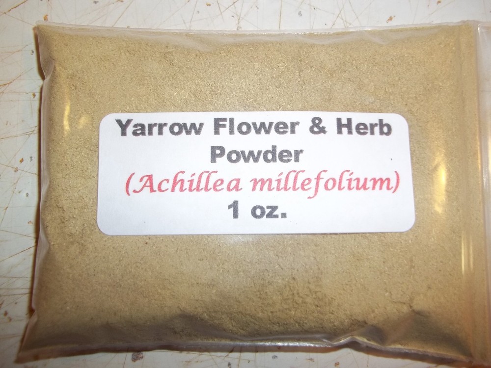 1 oz. Yarrow Flower & Herb Powder (Achillea Millefolium)
